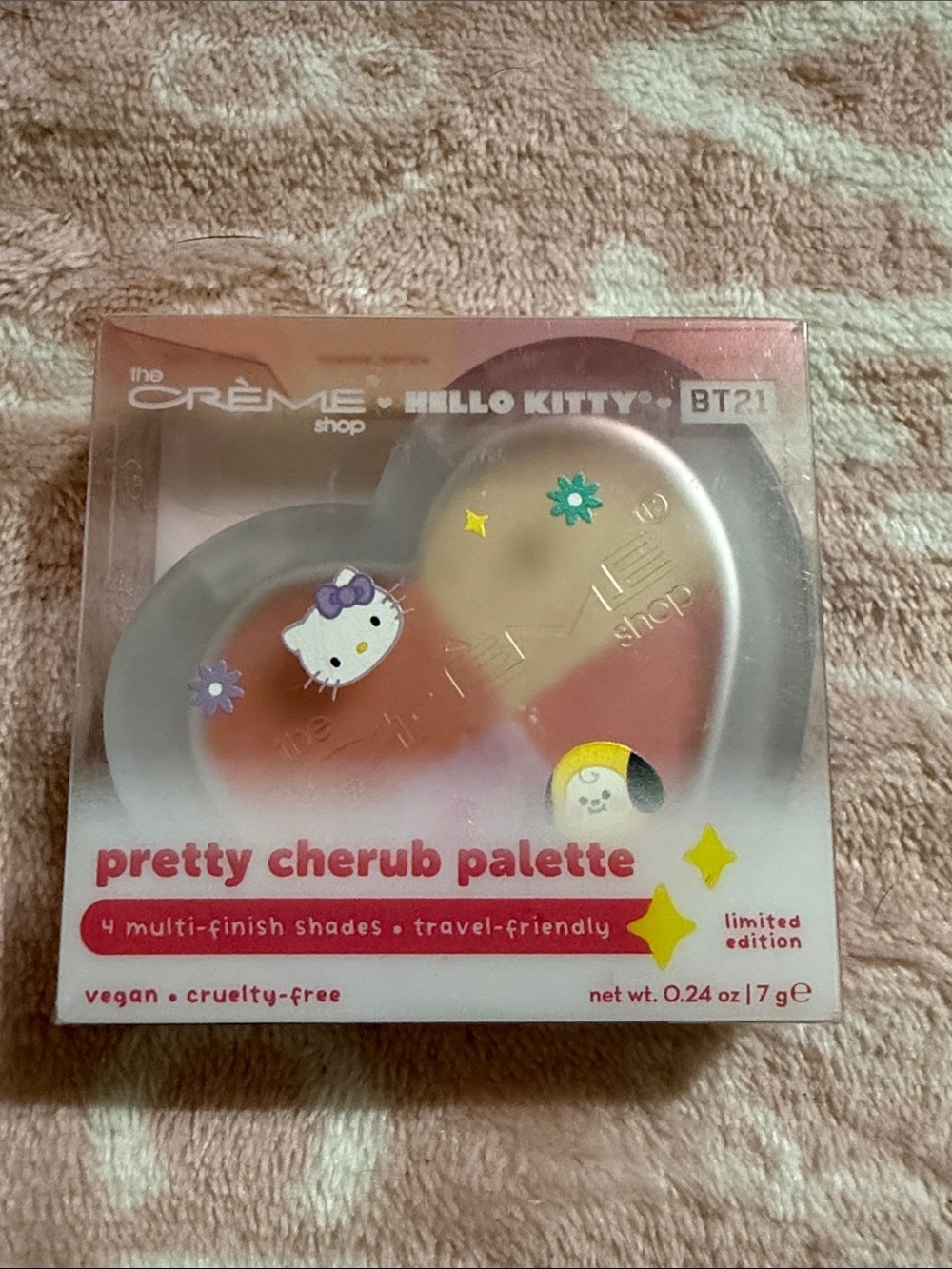 The Crème Shop x Hello Kitty Pretty Cherub Palette. Sealed.